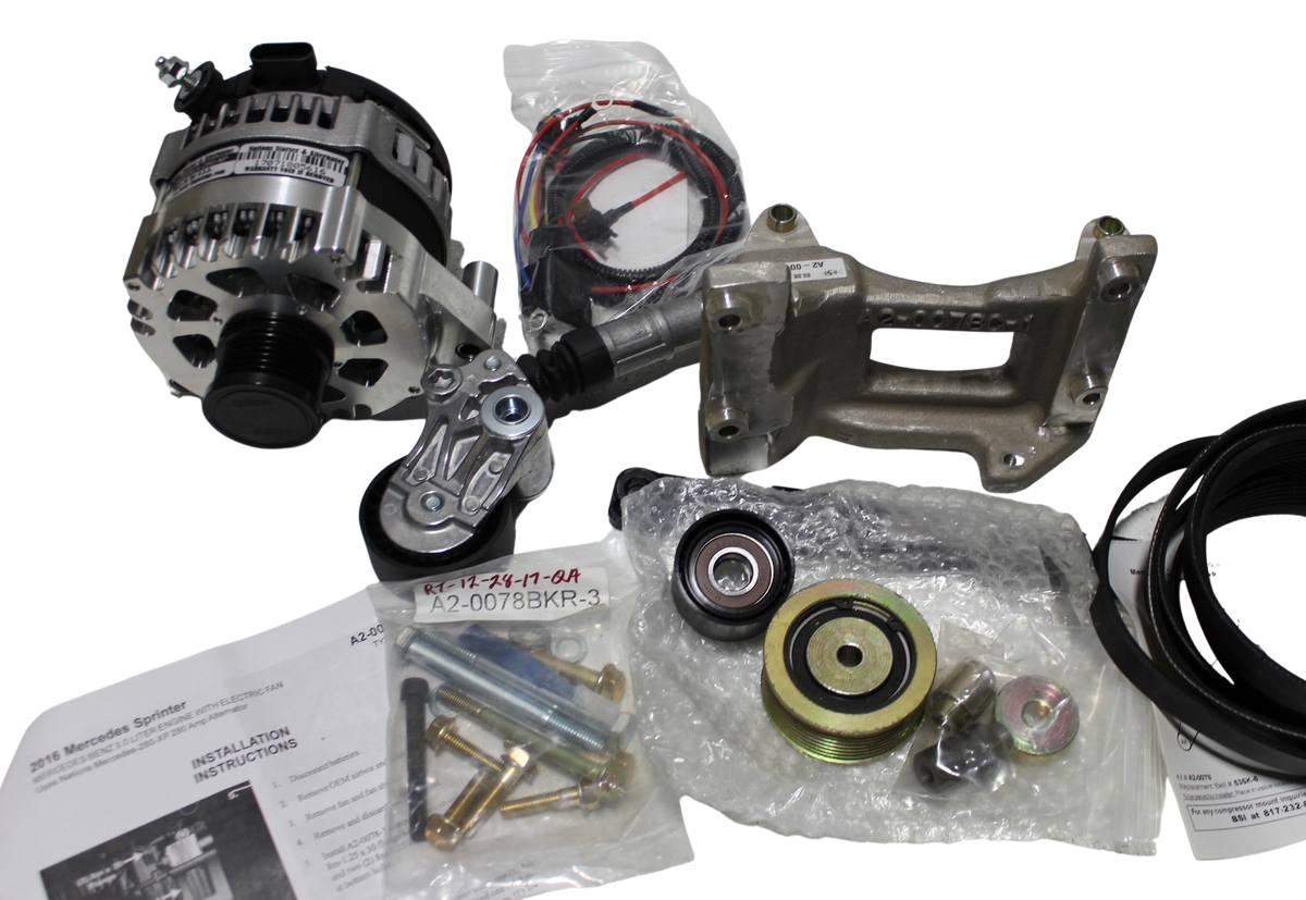 Nations 280Amp Dual Alternator Kit for 3.0L Mercedes Sprinters