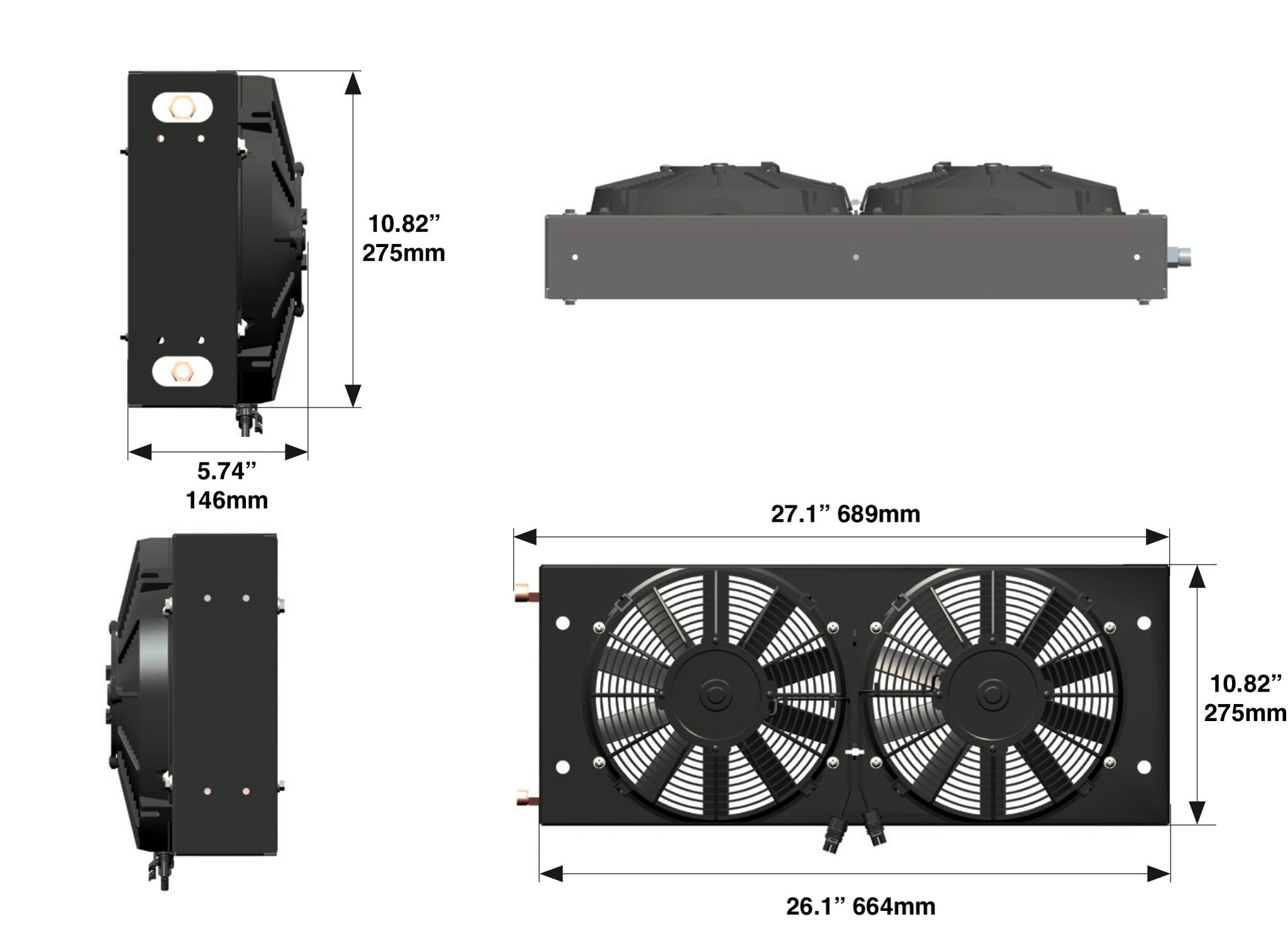 48V Undermount Air Conditioner for class B van or RV - Ducted Evaporat ...
